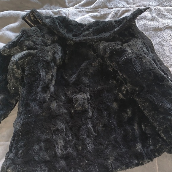 Iz Byer Black Teddy Jacket - Picture 3 of 5